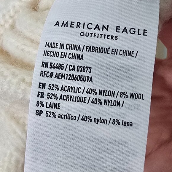 American Eagle Ribbed Knit Long Sleeve Sweater Dress - Beige - Picture 4 of 11